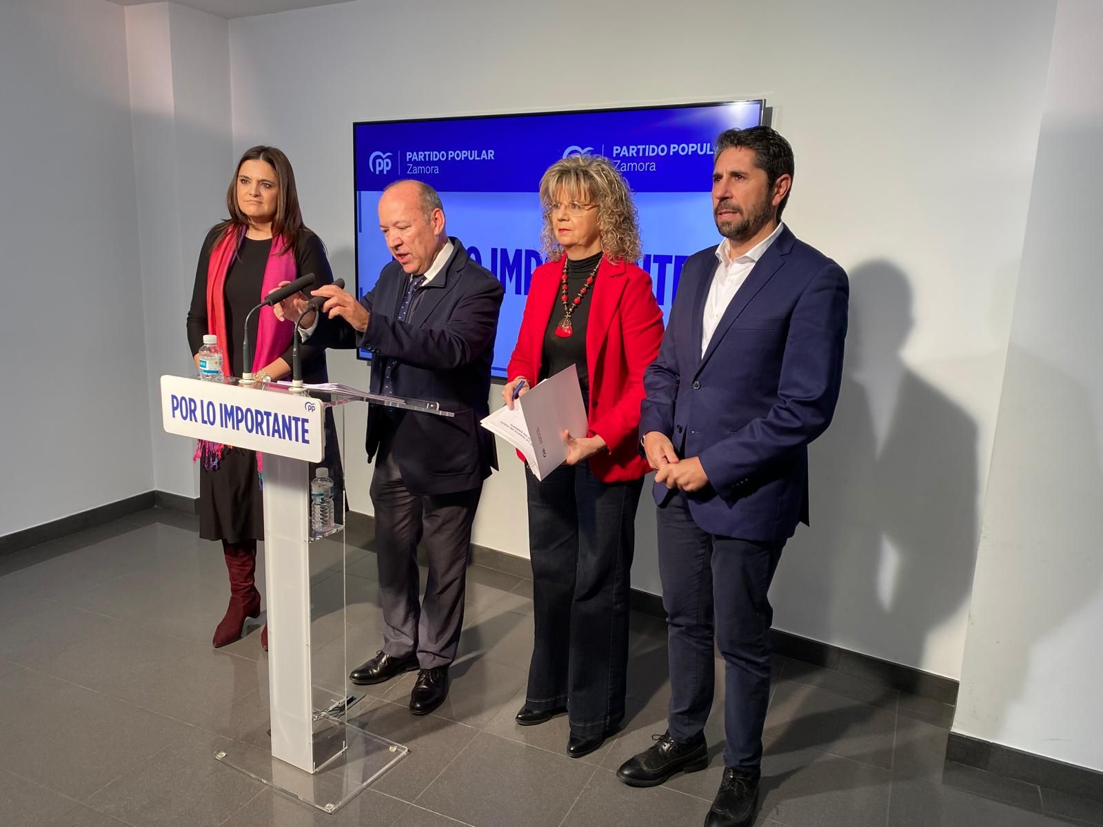 Representantes del Partido Popular de Zamora en rueda de prensa