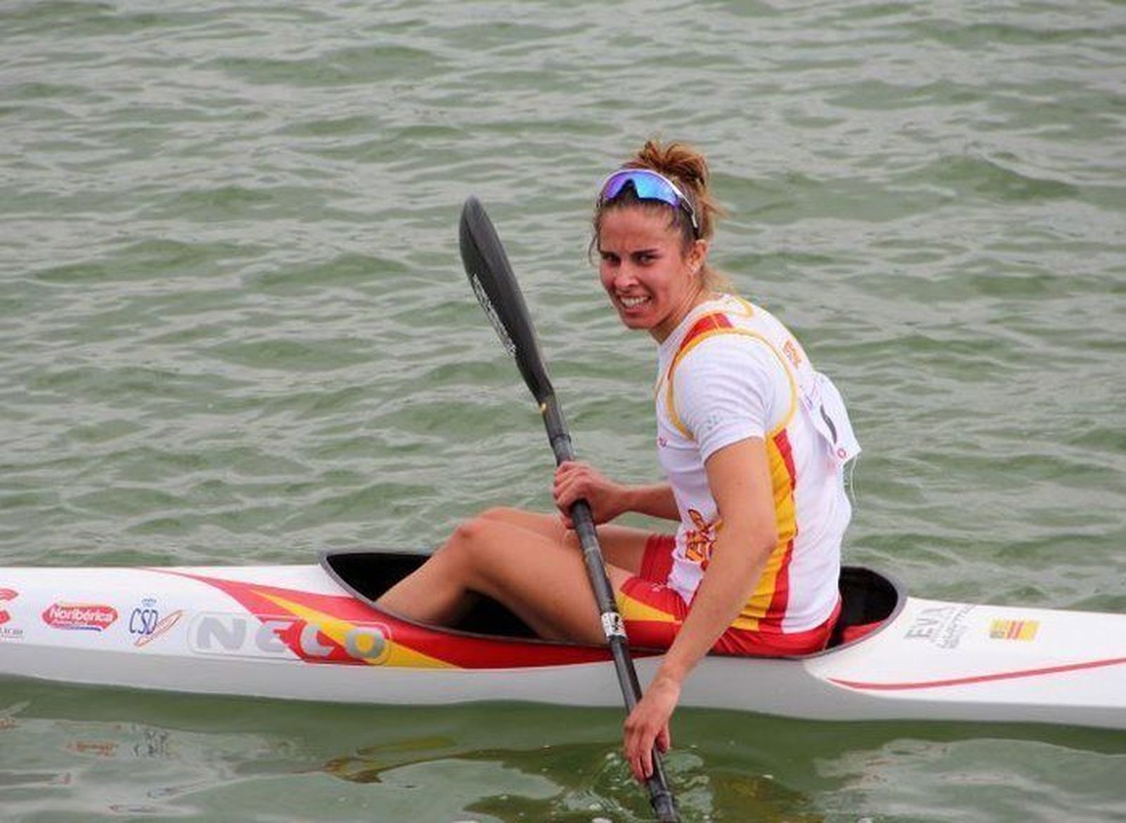 Eva Barrios, piragüista zamorana y deportista de élite. Archivo.