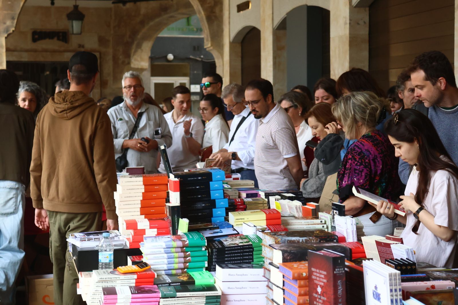 Día del Libro en la Plaza Mayor de Salamanca