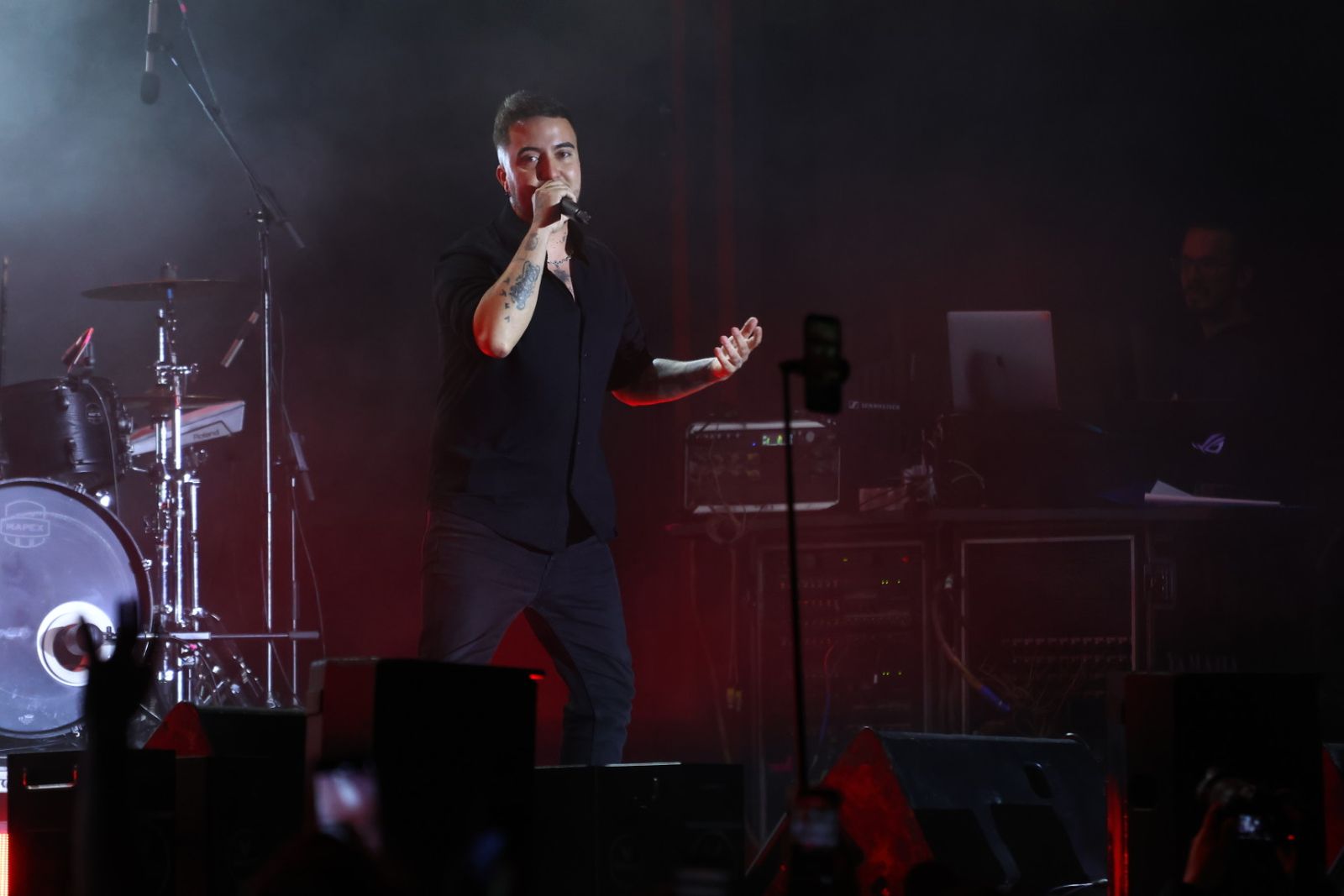 Concierto de Beret en la Plaza de la Concordia
