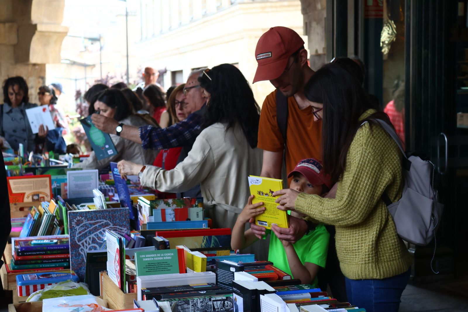 Día del Libro en la Plaza Mayor de Salamanca