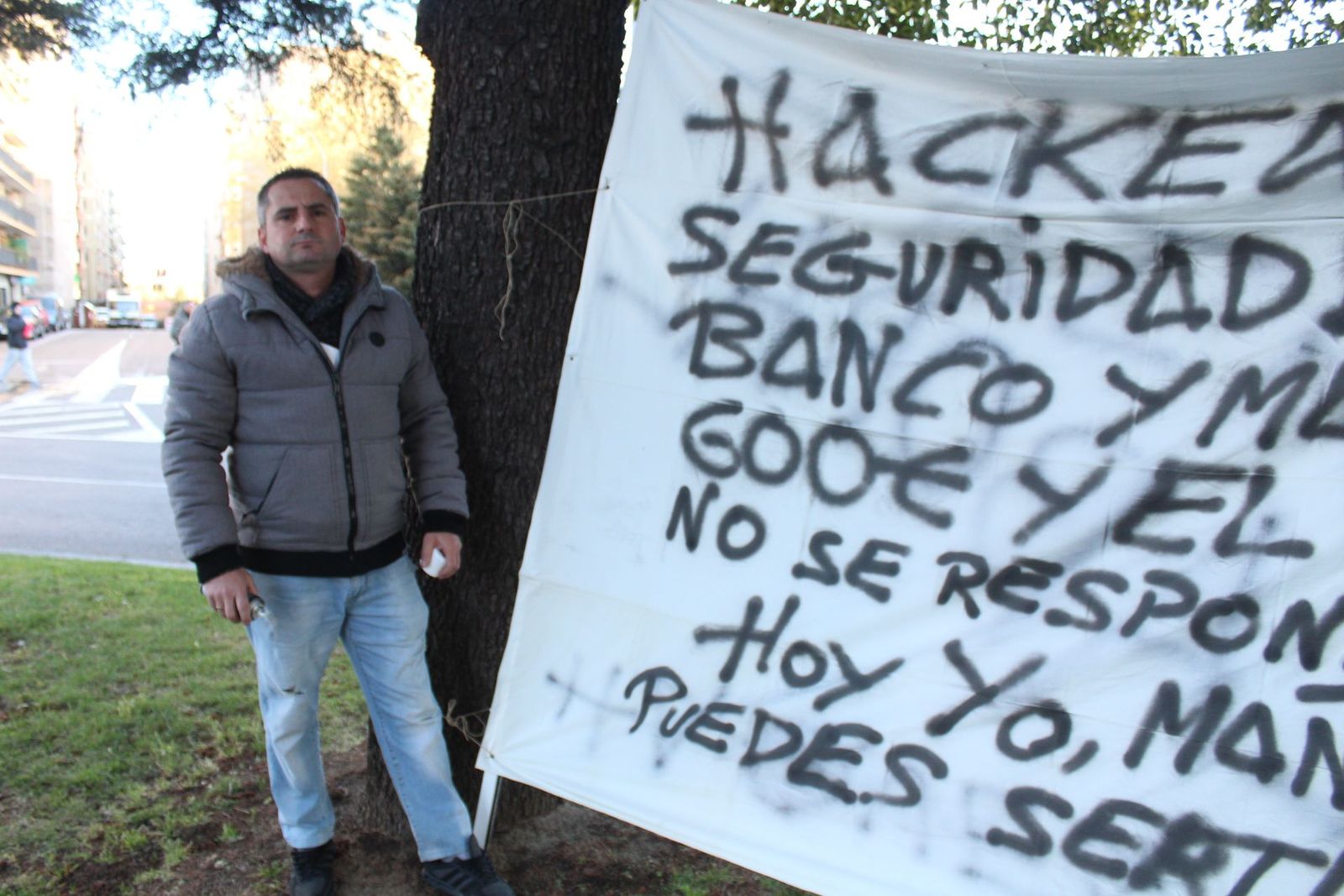 Protesta pacífica de Juan Antonio Lamas