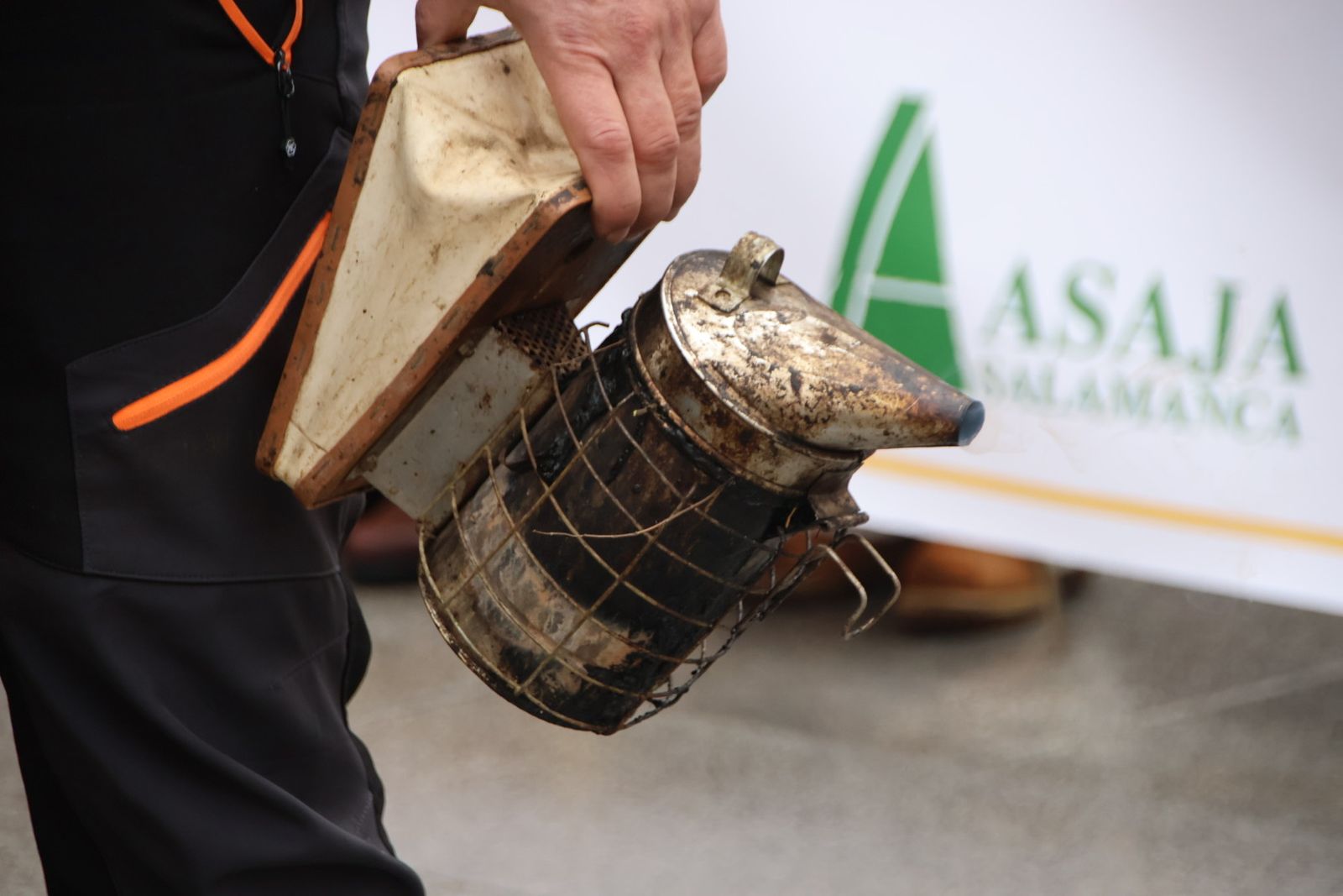 Protesta de los apicultores en Salamanca contra Mercosur