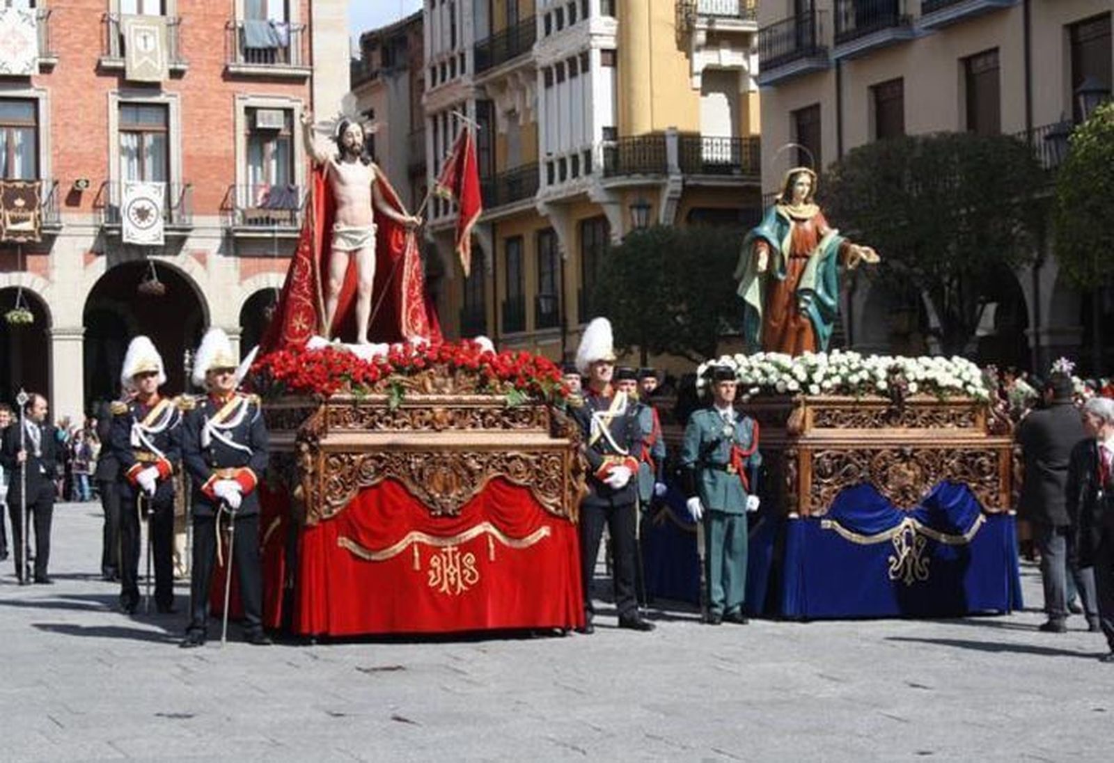 Imagen del encuentro en la Plaza Mayor