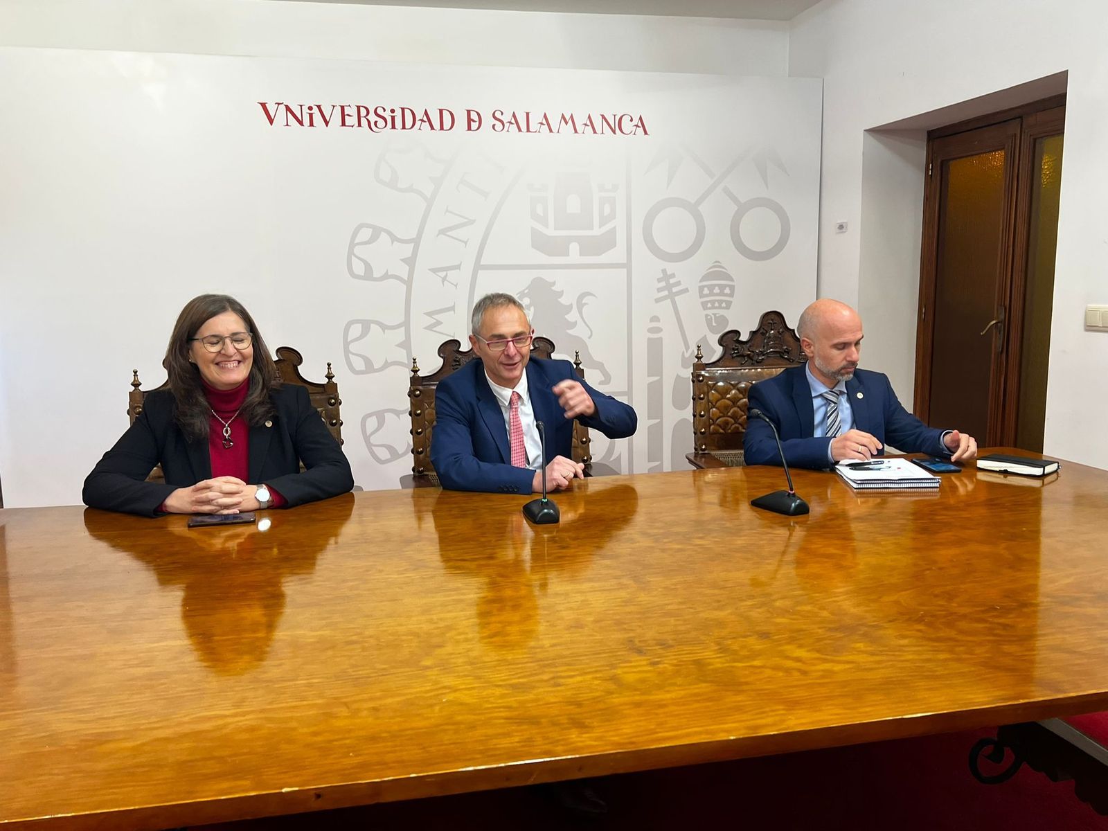 Rueda de prensa posterior al Consejo de Gobierno de la USAL celebrado este lunes, 28 de noviembre