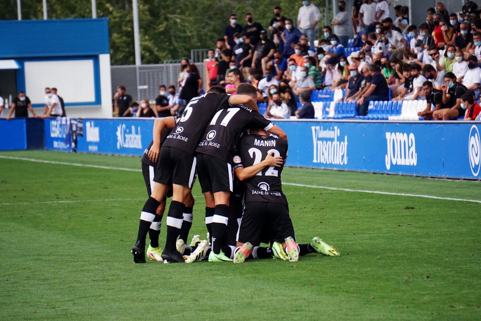 El Salamanca CF UDS festeja el gol ante el Leganés B / FOTO SALAMANCACFUDS
