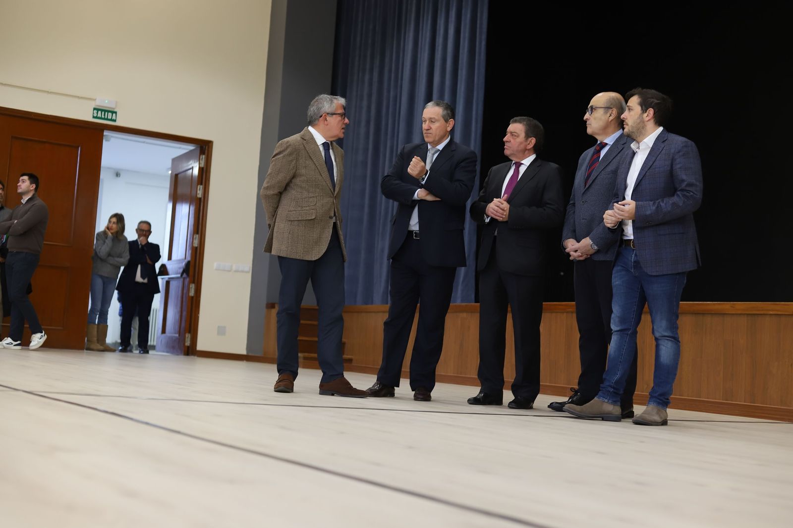 Un instante de la visita