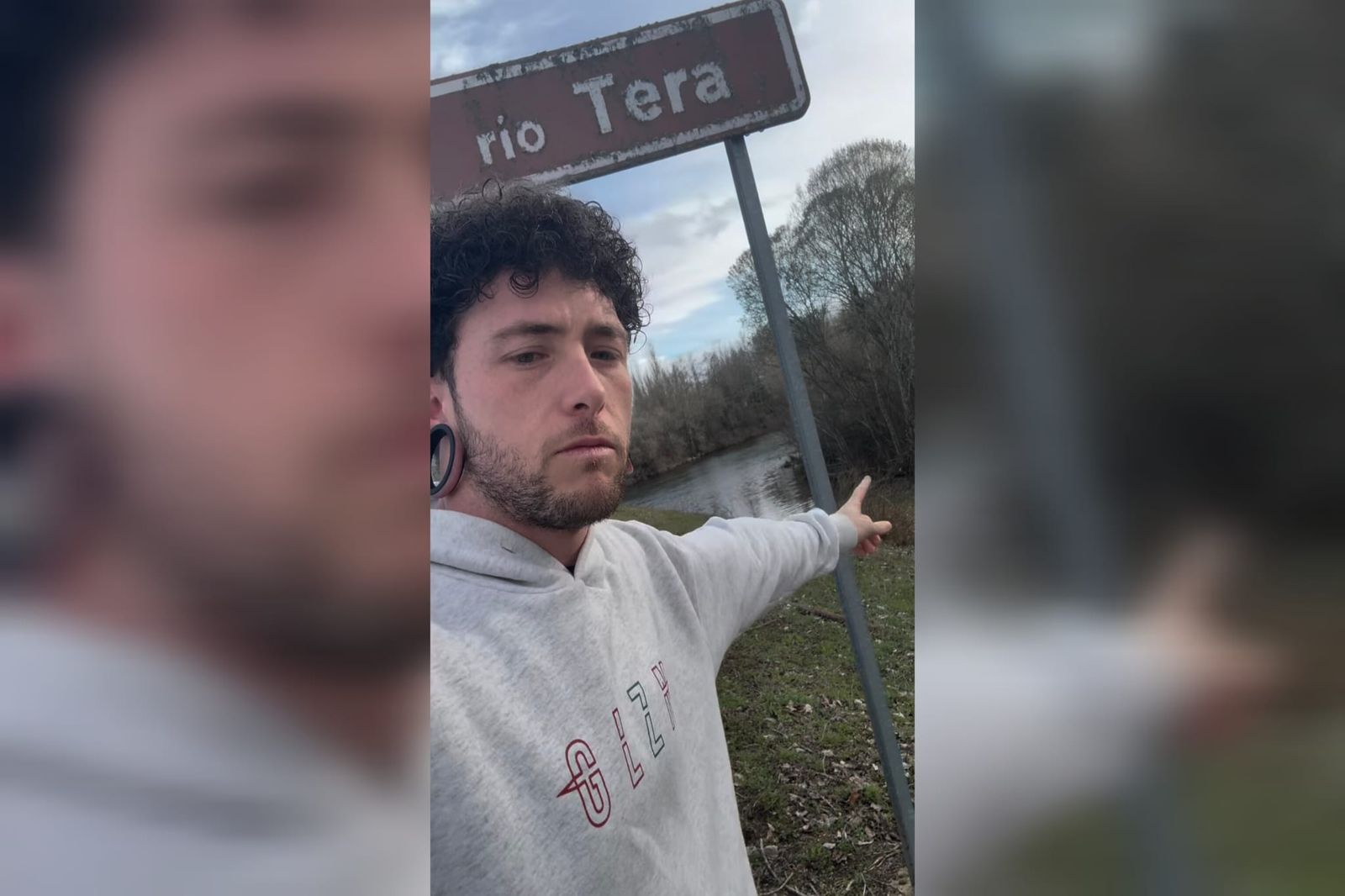 El rapero Kaze junto al río Tera