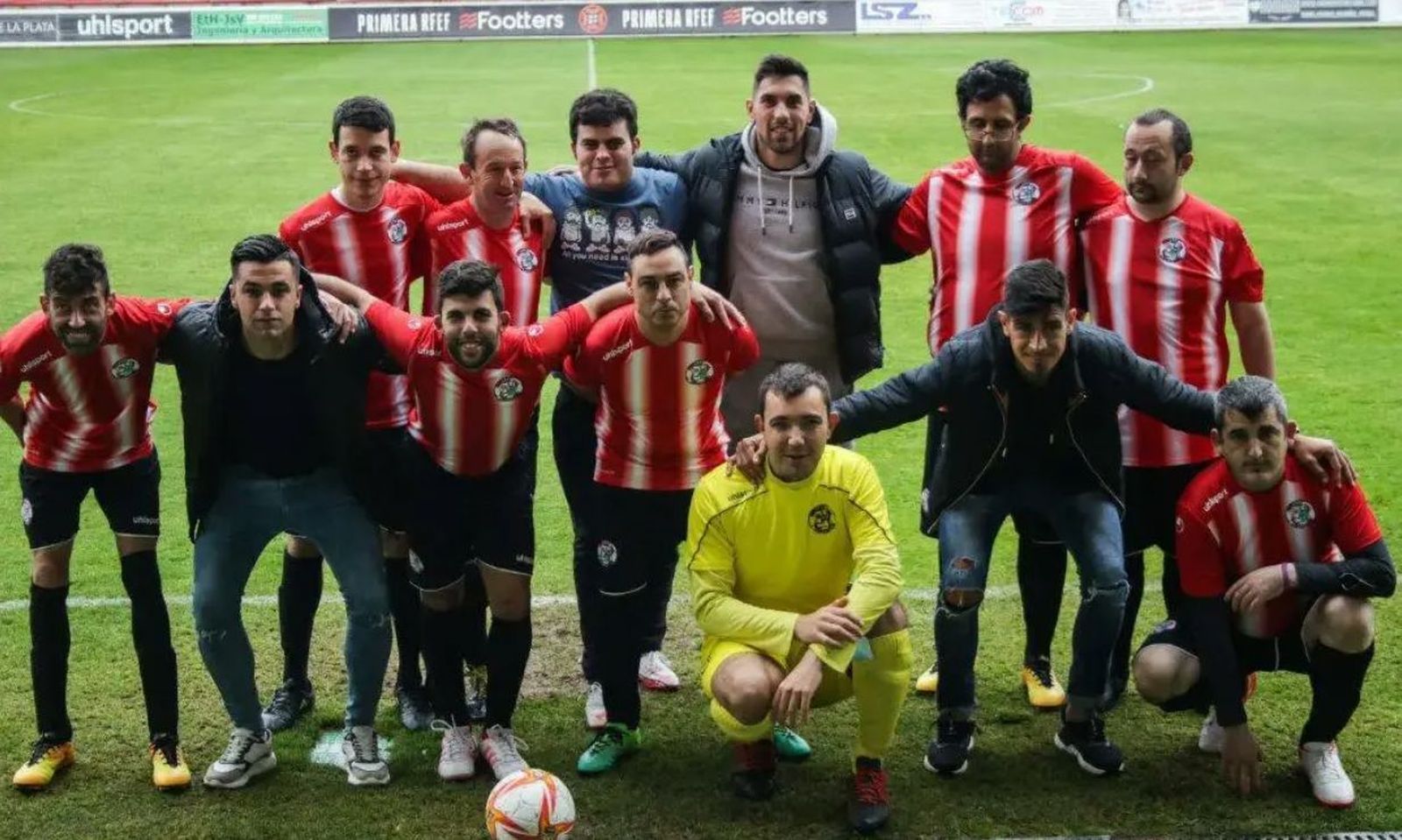 Equipo del Zamora CF compuesto por jóvenes de la Fundaión Personas