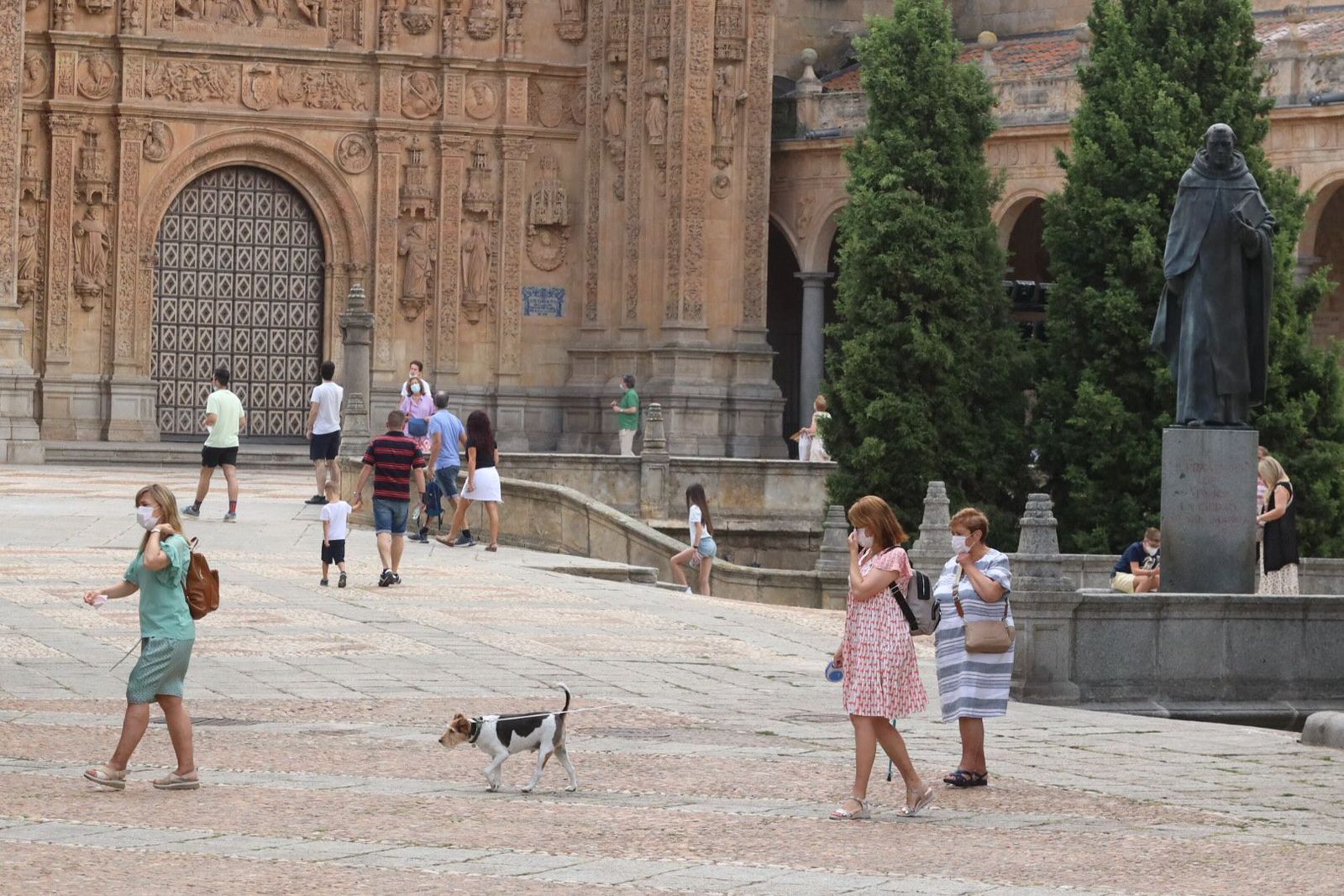 Turistas en Salamanca.