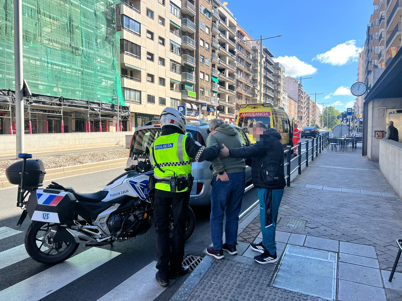 Varón de 68 años herido en la avenida Portugal
