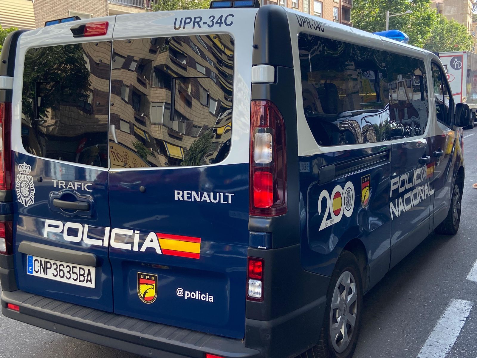 Foto de archivo de un vehículo de la Policía Nacional Foto de archivo de un vehículo de la Policía Nacional