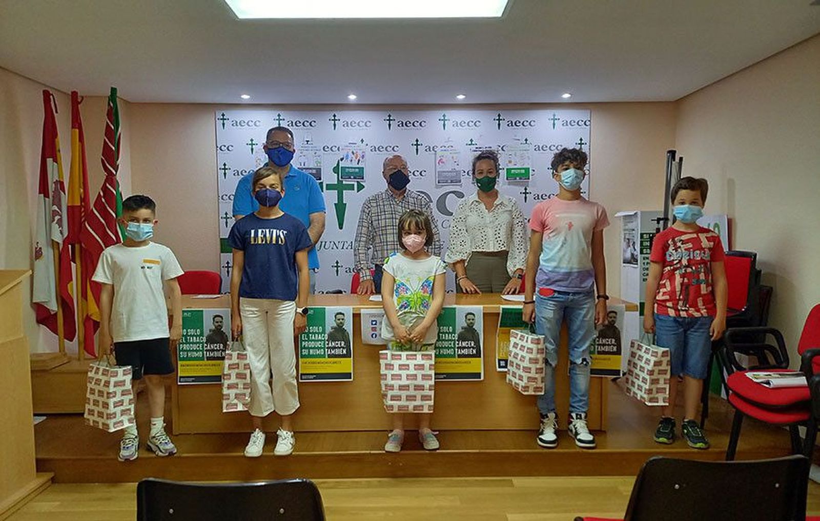 Estos son los premiados entre los más de 400 escolares participantes en el concurso de la AECC de Zamora