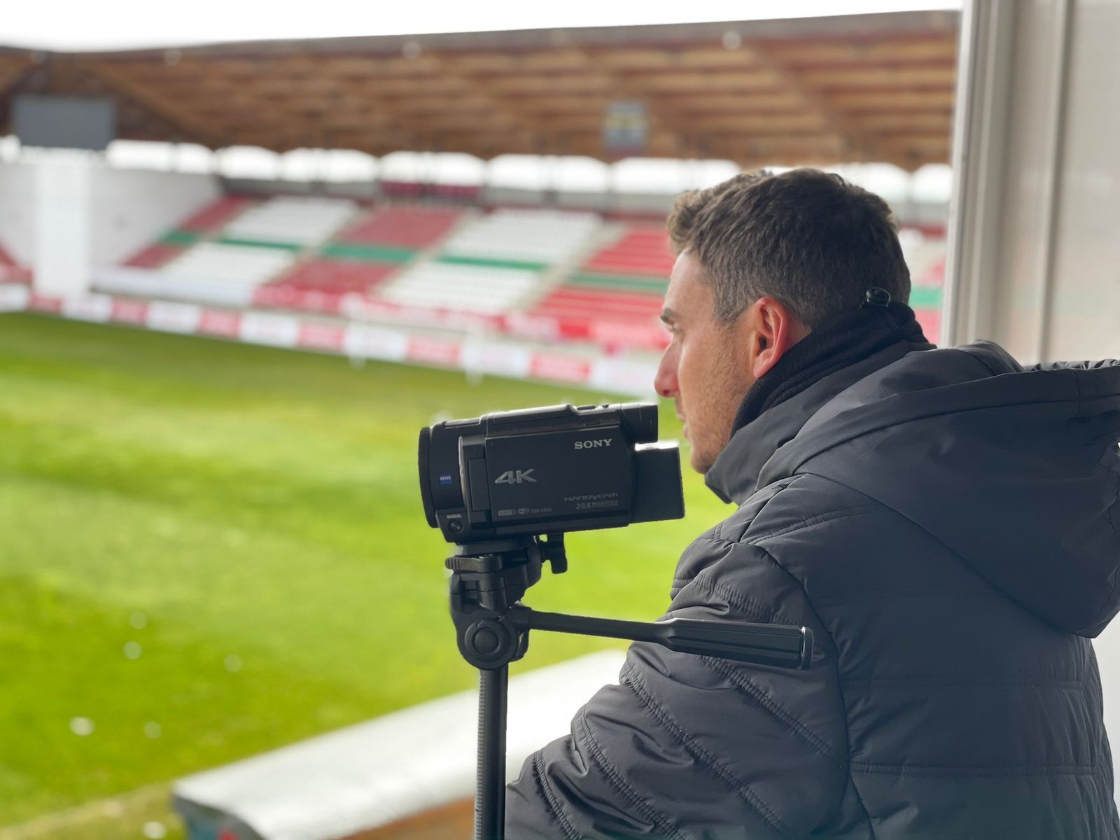 Nando Ros graba una sesión de entrenamiento