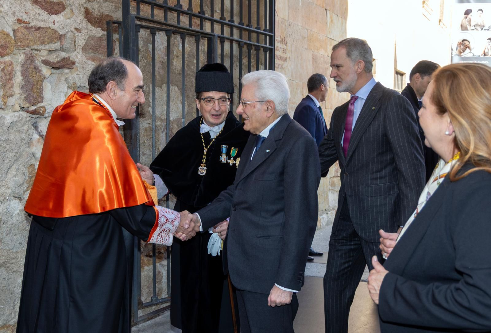 Ignacio Galán saluda a Sergio Mattarella