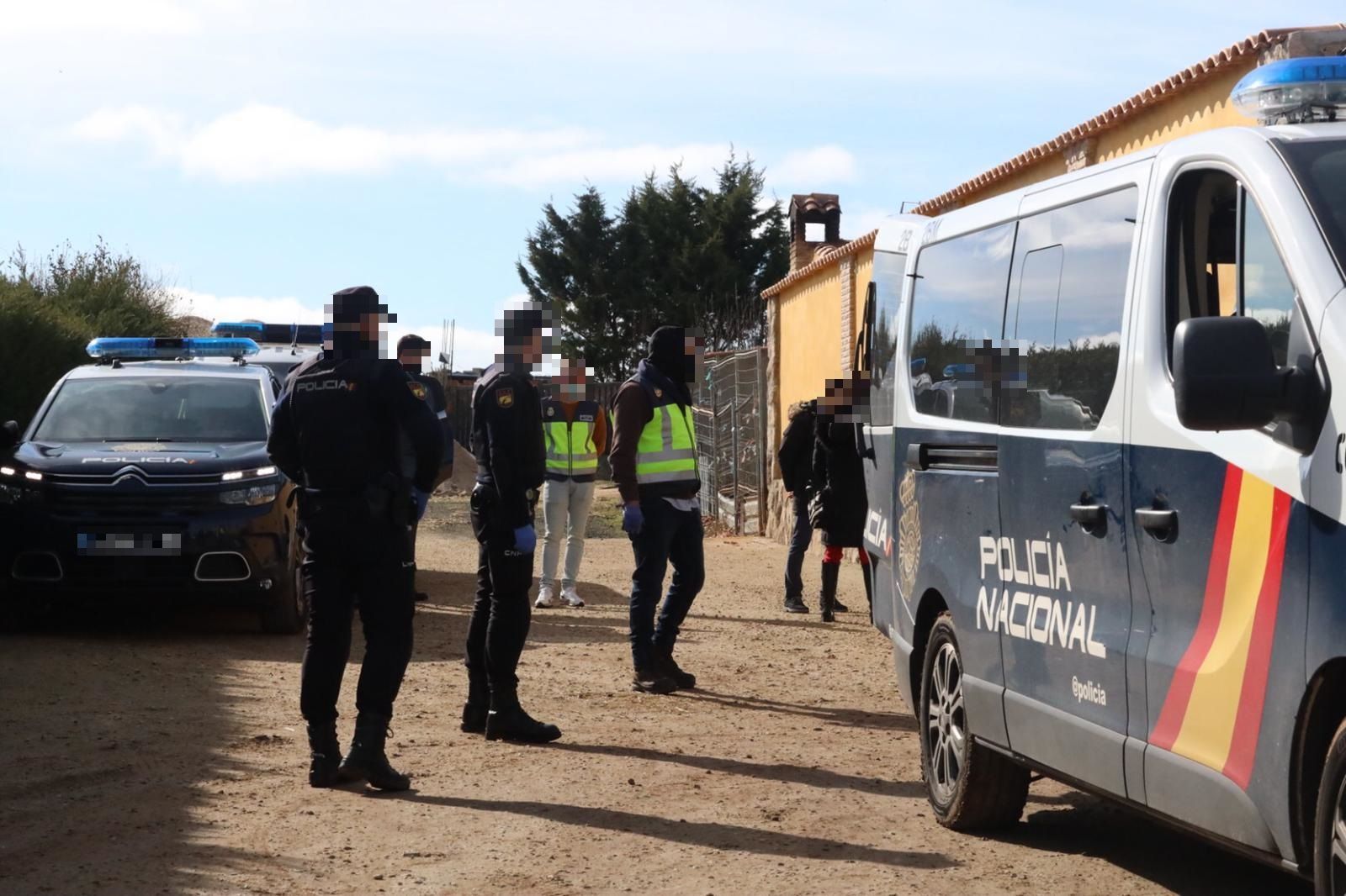 Imagen de la operación de la Policía Nacional