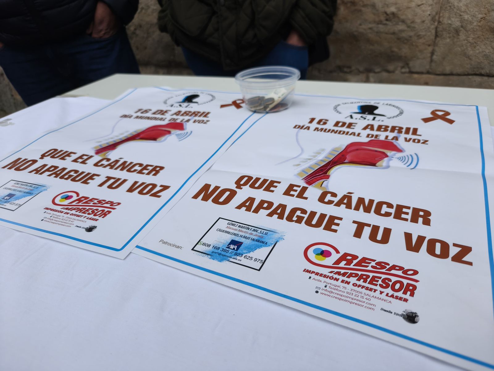 Asociación Salmantina de Laringectomizados en la calle Zamora