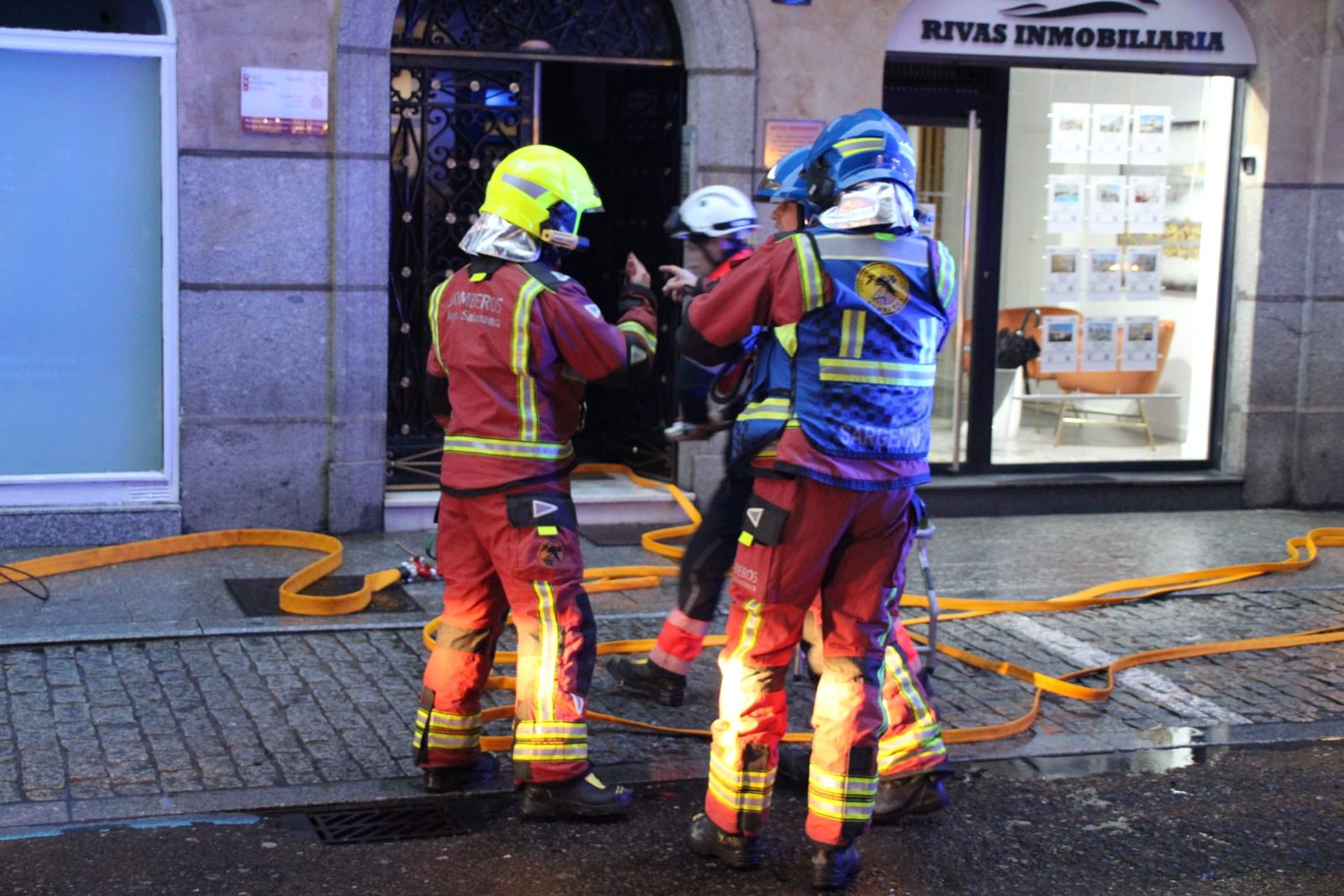 Incendio de una caldera en la calle de Rector Tovar