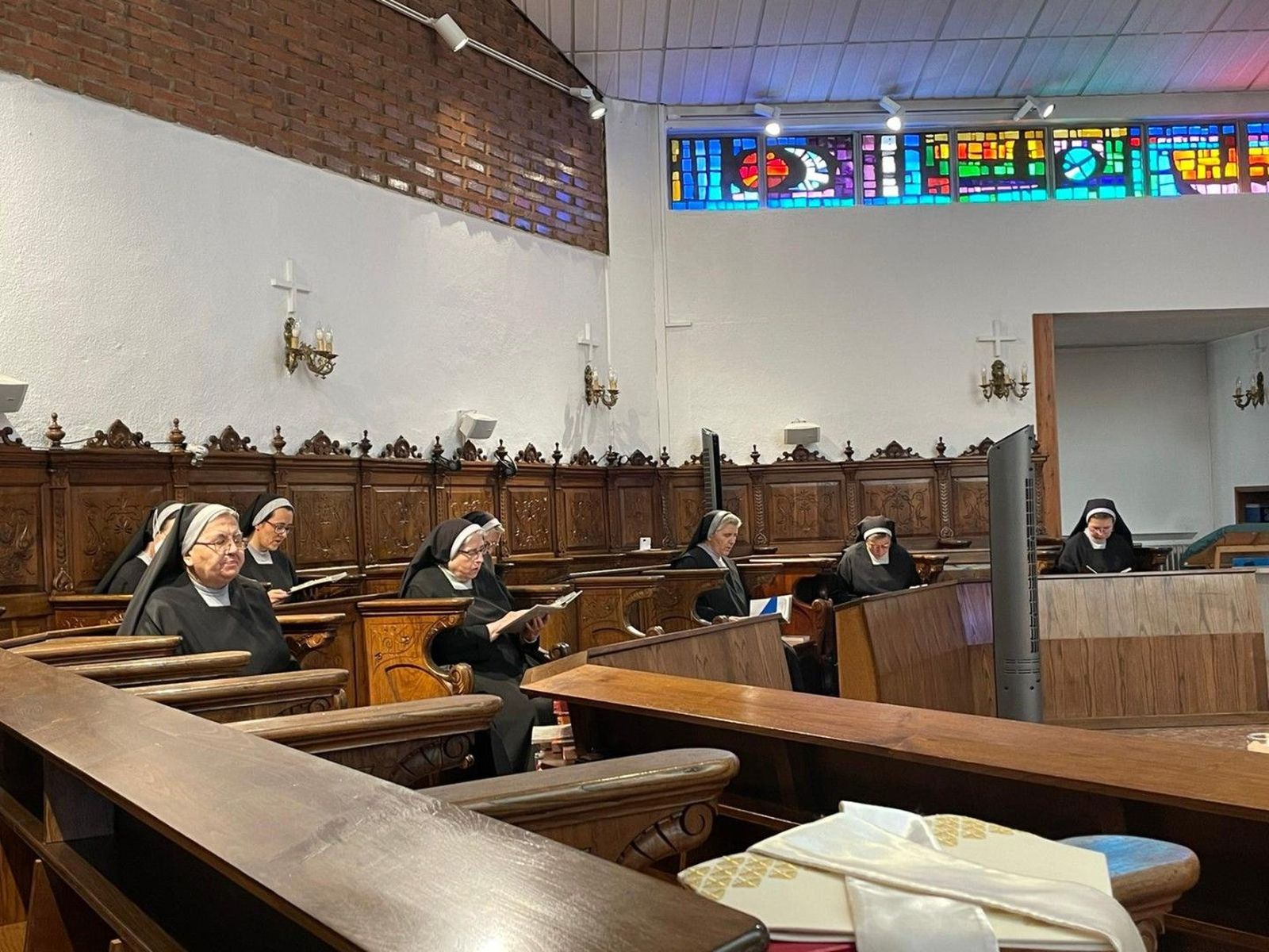 Las benedictinas zamoranas honran a San Benito, su fundador. FOTO: Diócesis de Zamora