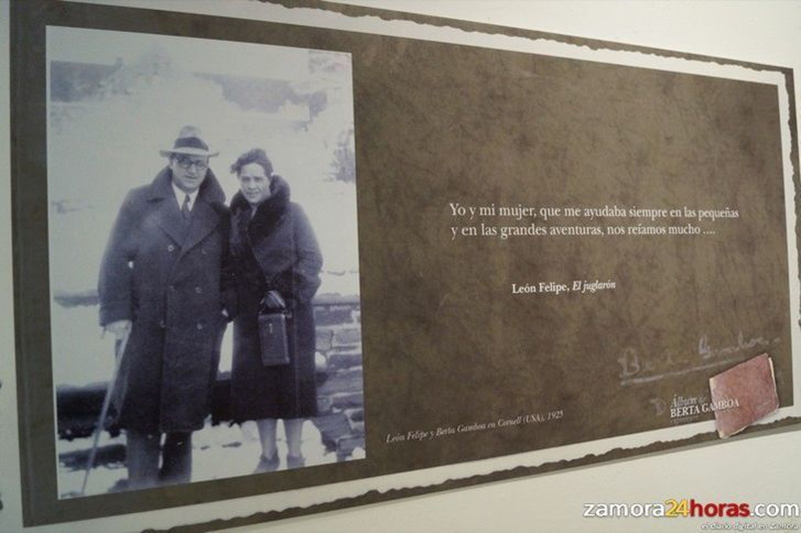 La vida y la obra de León Felipe a través de la mirada fotográfica de su mujer, Berta Gamboa