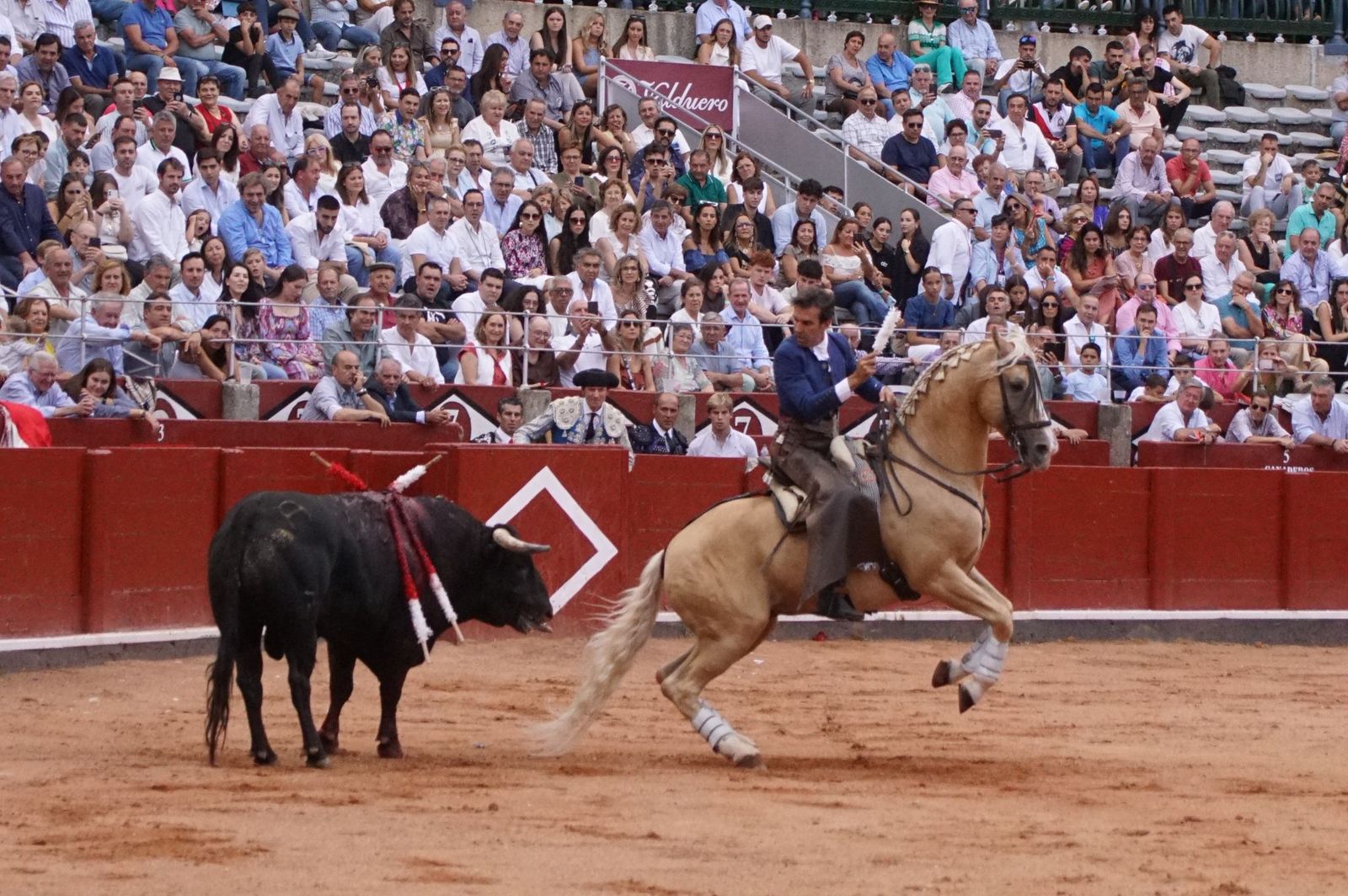 Exhibición de rejoneo en La Glorieta a cargo de Diego Ventura, Rui Fernandes y Sergio Galán