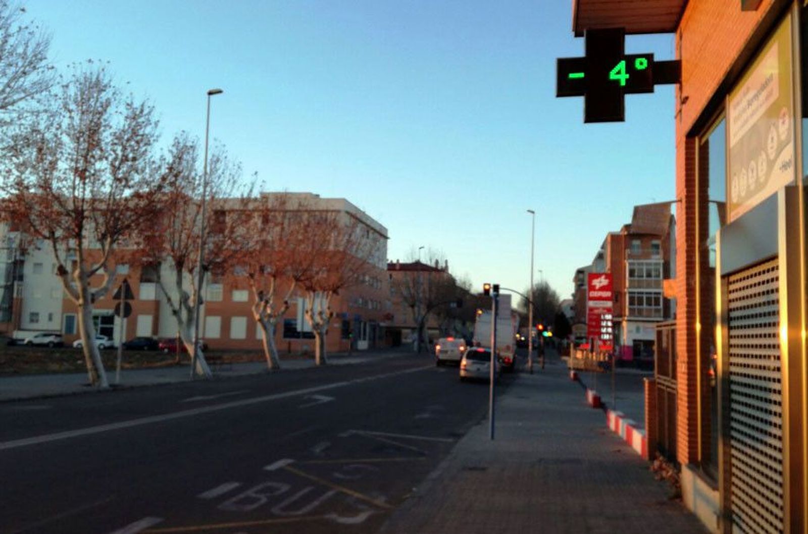 Pinilla bajas temperaturas termometro