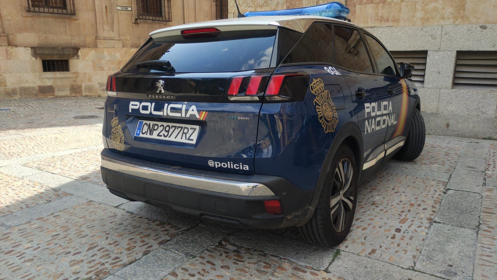 Coche de la Policía Nacional en Salamanca. Foto de archivo
