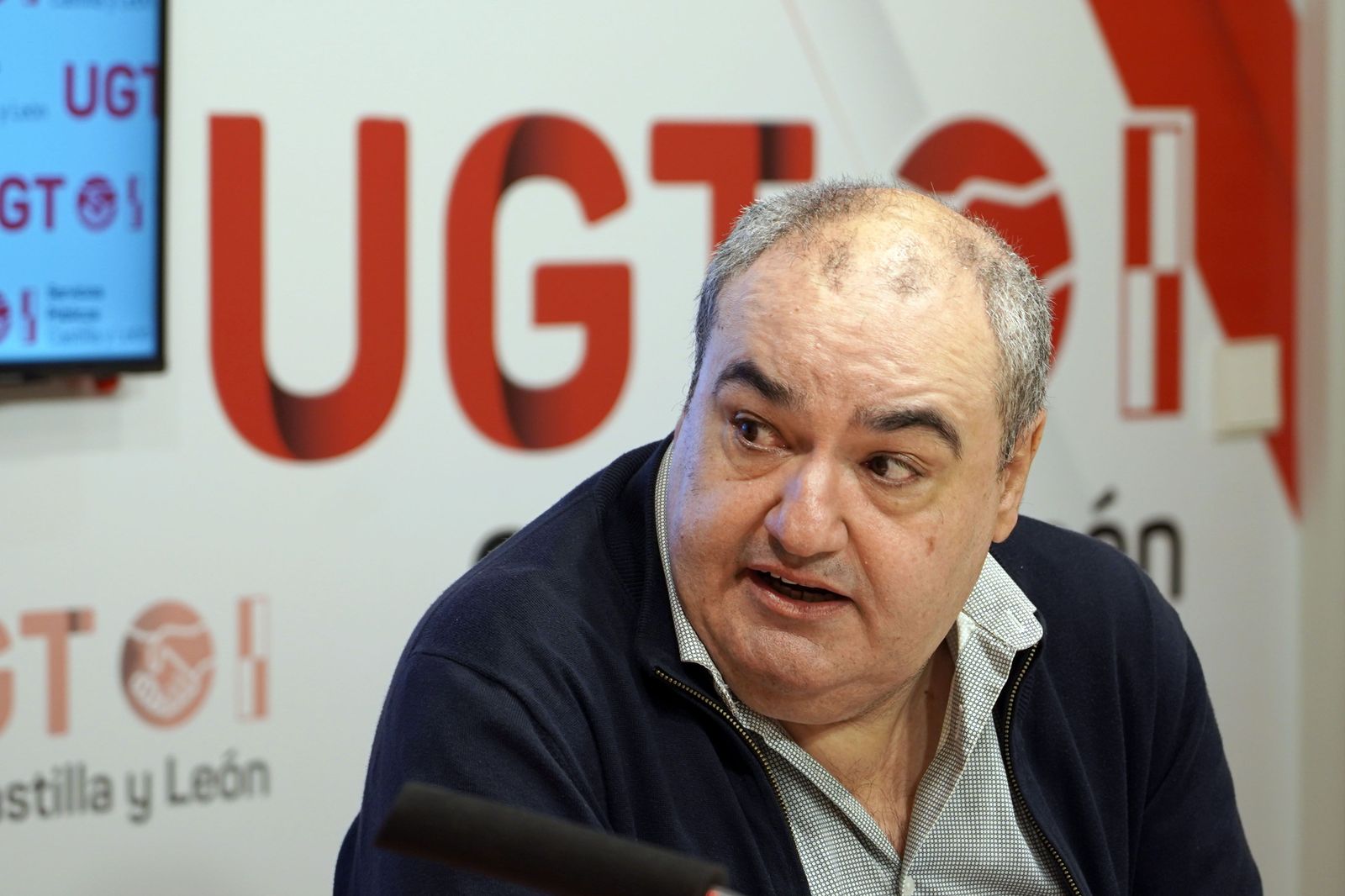 El secretario general de UGT Servicios Públicos de Castilla y León, Tomás Pérez.-ICAL