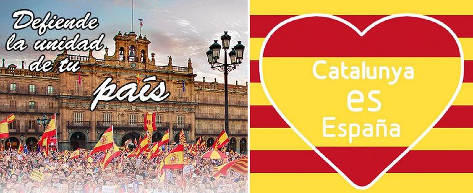 Convocadas concentraciones ciudadanas el fin de semana en Salamanca contra el referendum independentista en Cataluña