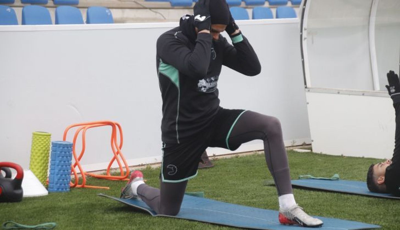 Florentin Bloch, en un entrenamiento con Unionistas / FOTO SALAMANCA24HORAS.COM