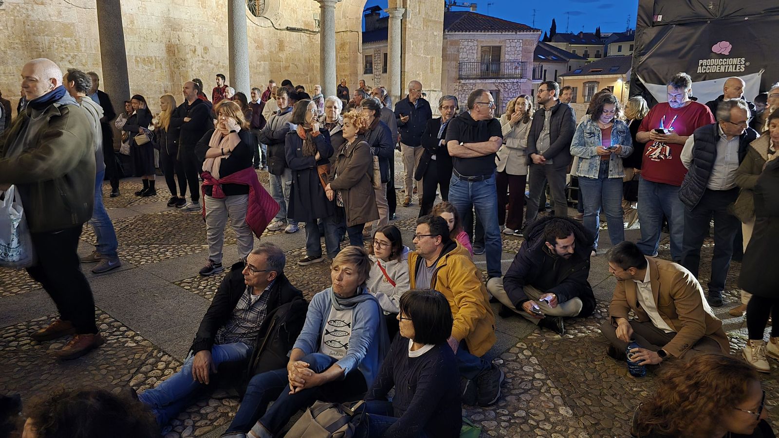 Videomapping en la fachada de la iglesia de San Esteban por la conmemoracion de el V Centenario de la Escuela de Salamanca