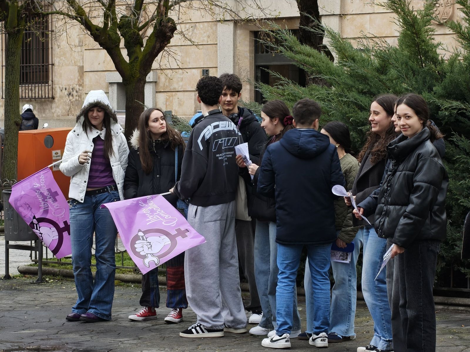 Los estudiantes de Salamanca se manifiestan por el 8M