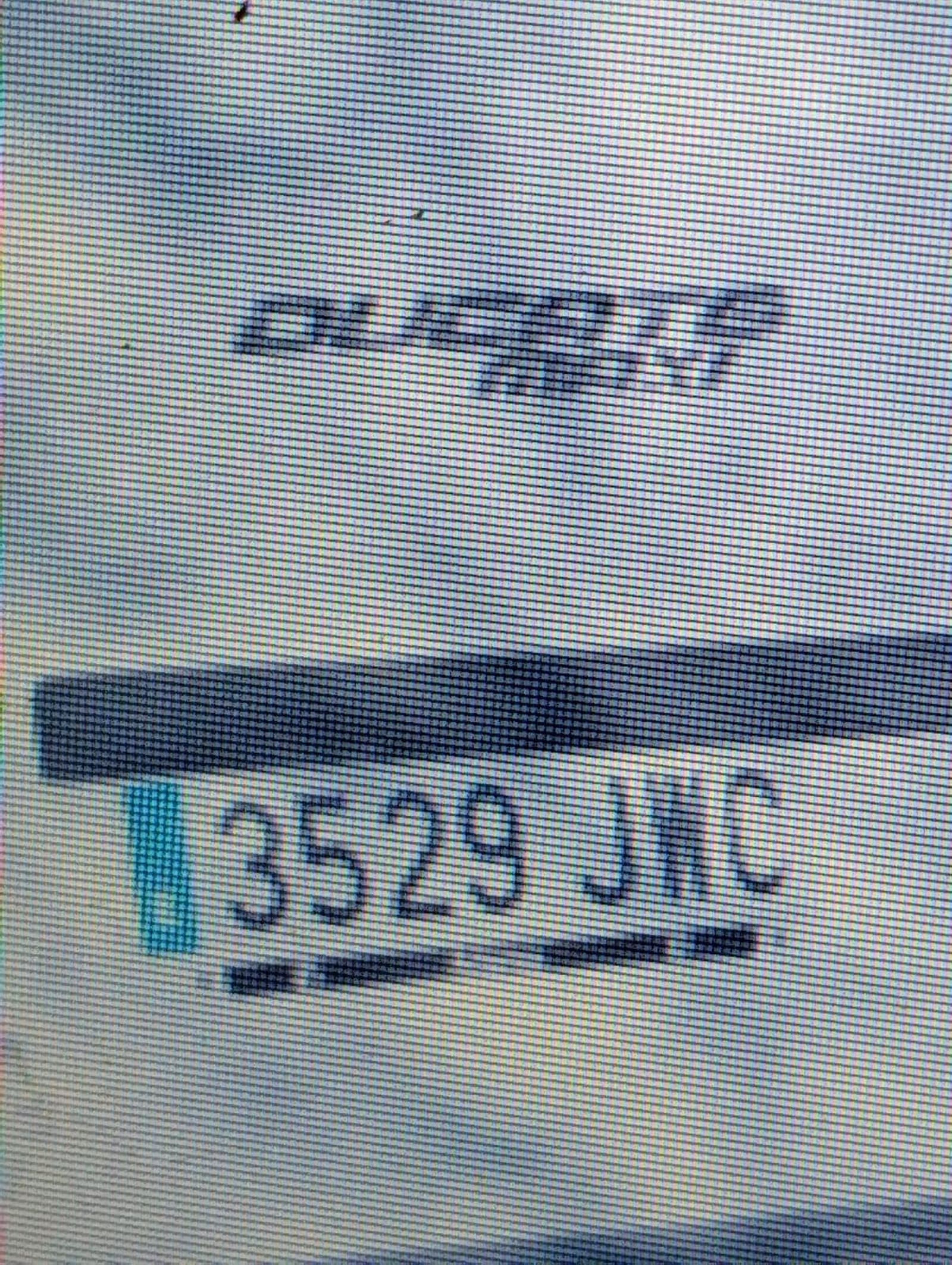 Matrícula autocaravana robada Vía Facebook