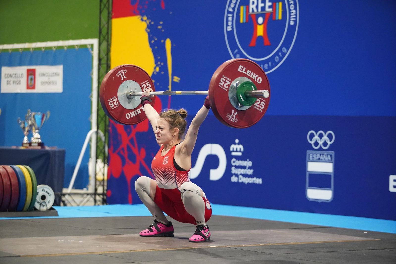 Marta García. Campeonato Europeo de Halterofilia