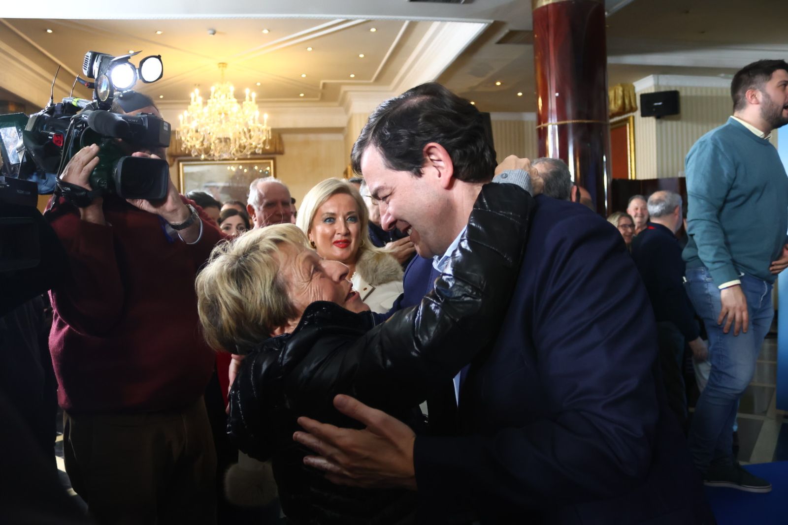 Mañueco celebra su triunfo en Salamanca en las Elecciones a las Cortes de Castilla y León 2026