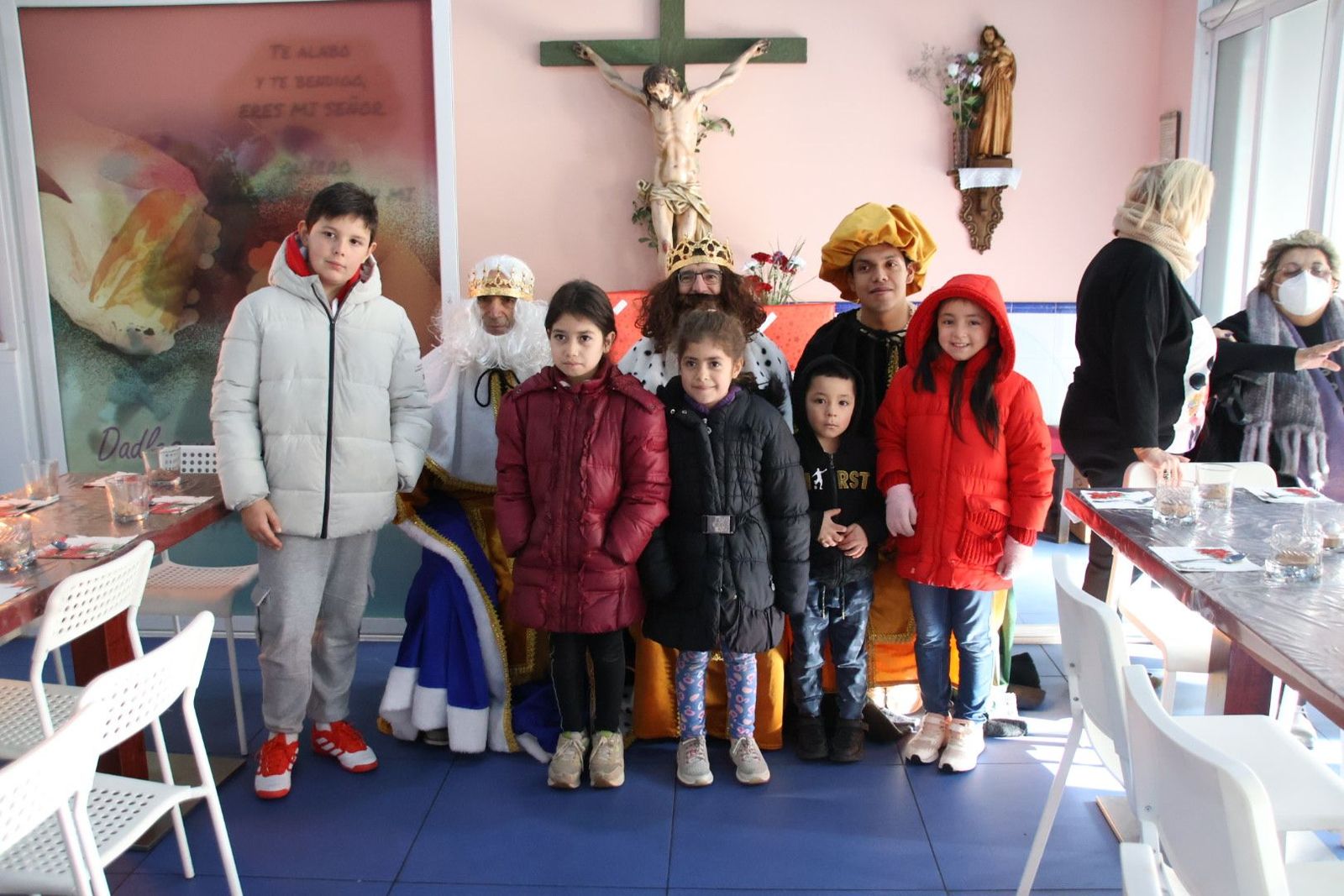 Llegada de los Reyes Magos al Comedor de los Pobres