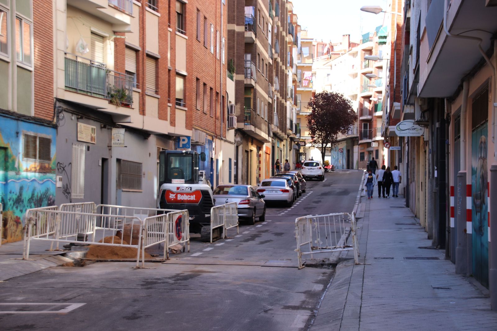 Calle Palacio Valdés. Cortes puntuales