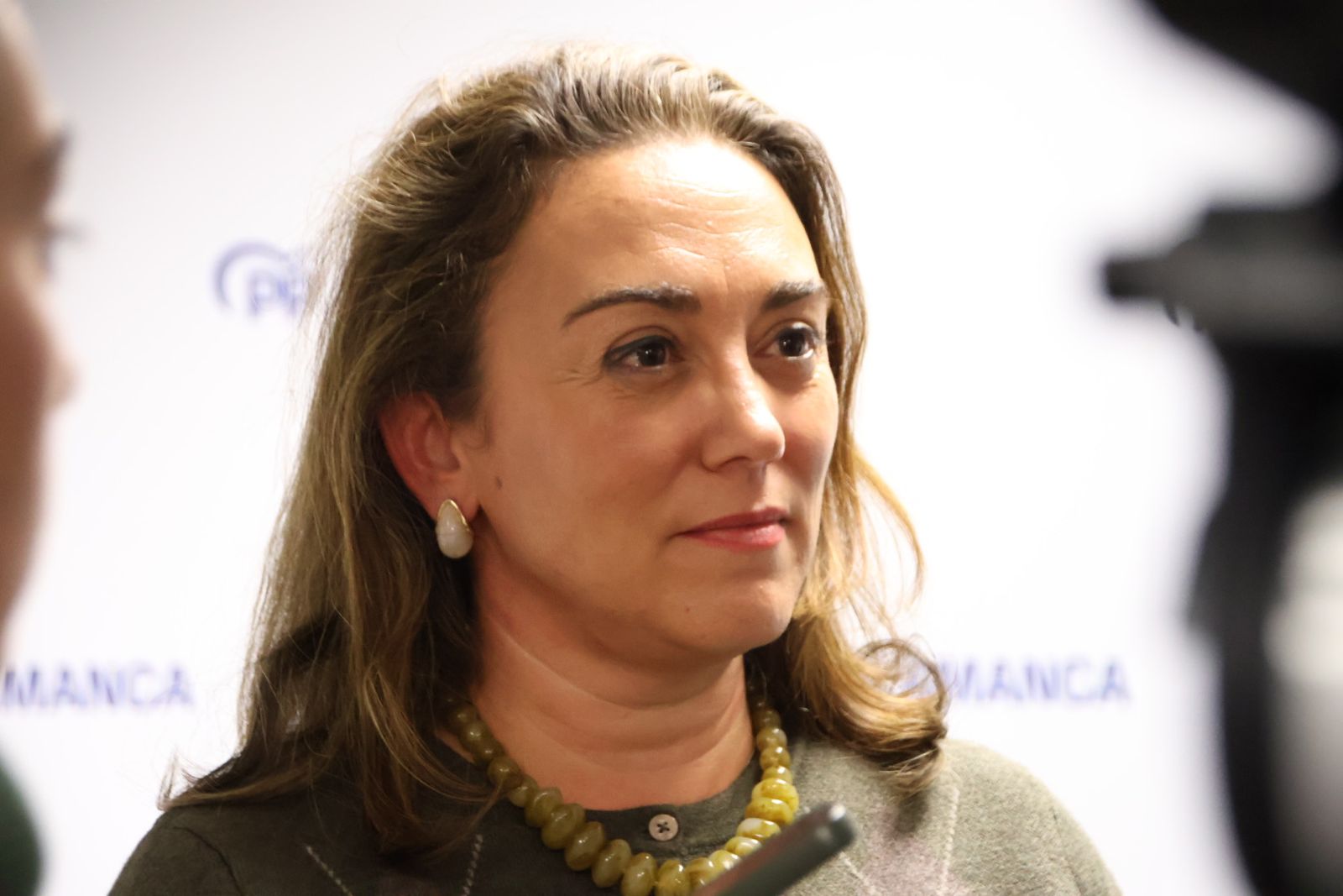 La consejera de Agricultura, Ganadería y Desarrollo Rural de la Junta de Castilla y León, María González Corral en un acto sectorial sobre agricultura en Salamanca