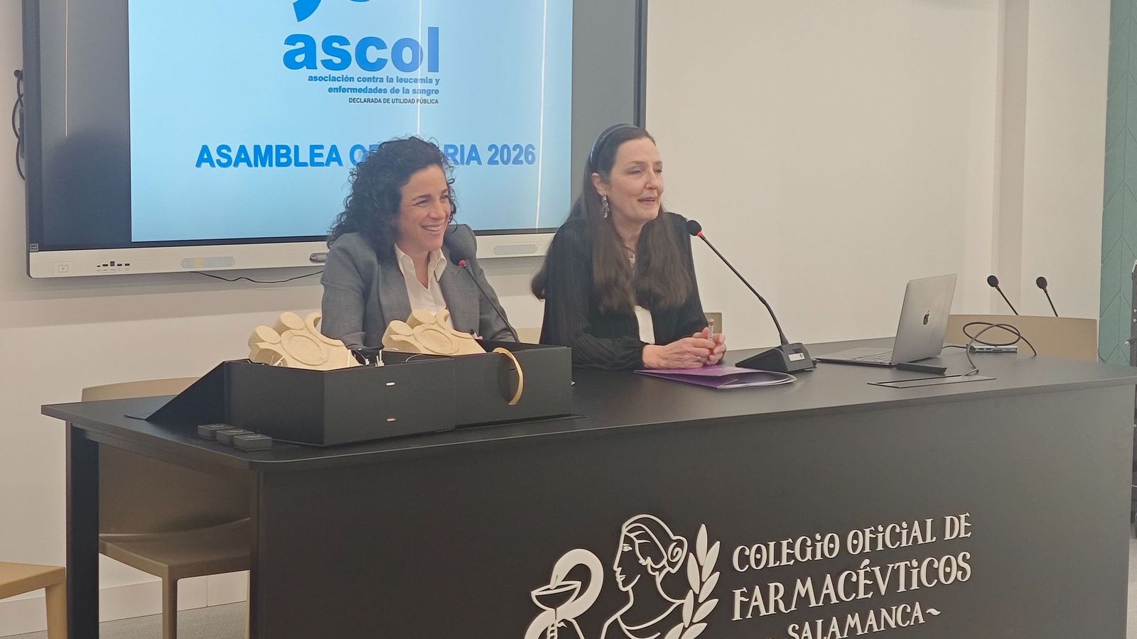La Asociación contra la Leucemia y Enfermedades de la Sangre (ASCOL) celebra su Asamblea  General Ordinaria 2026 y suscribe un convenio de colaboración con el Colegio Oficial de  Farmacéuticos de Salamanca