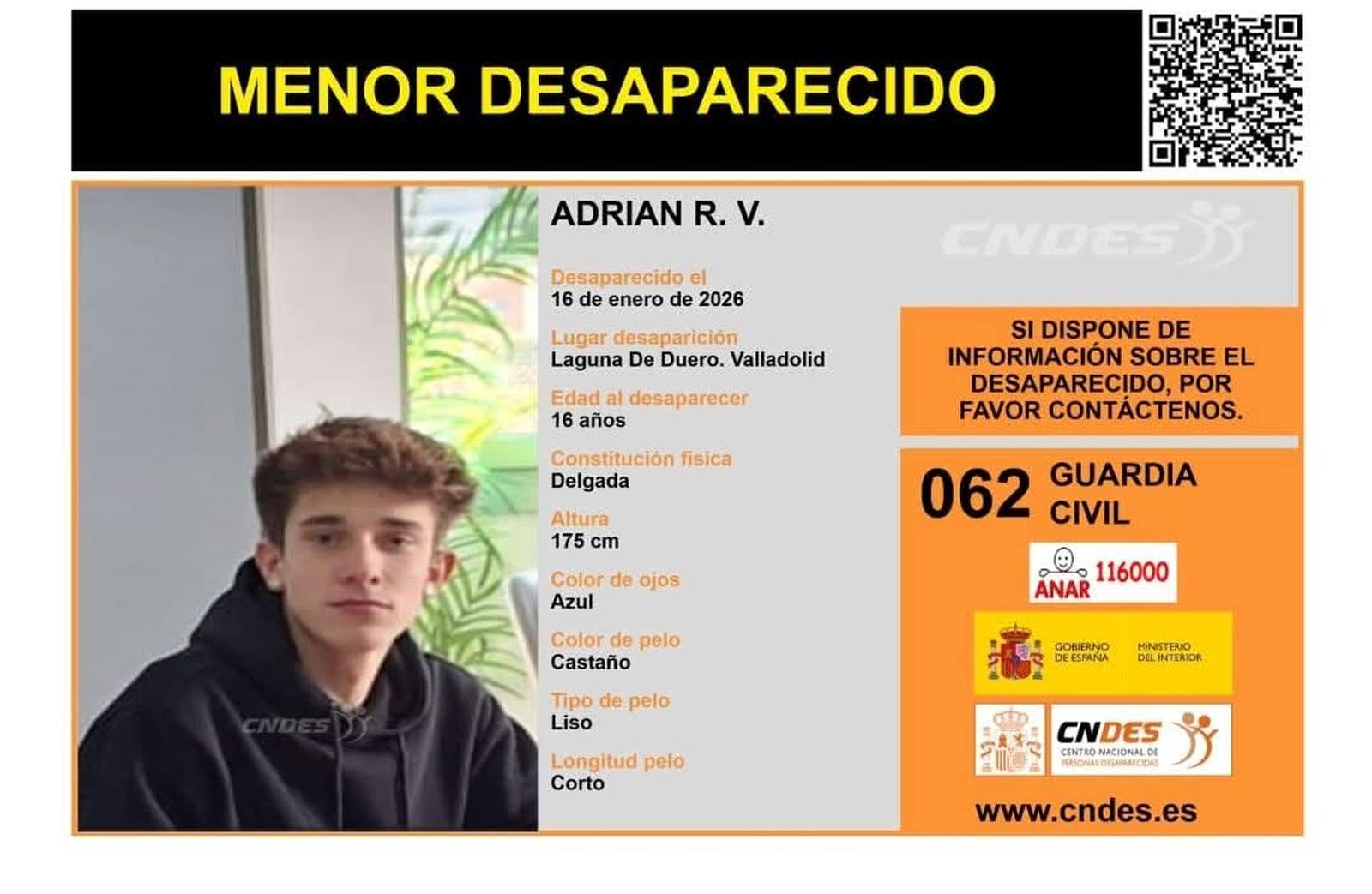 Menor desparecido en Valladolid