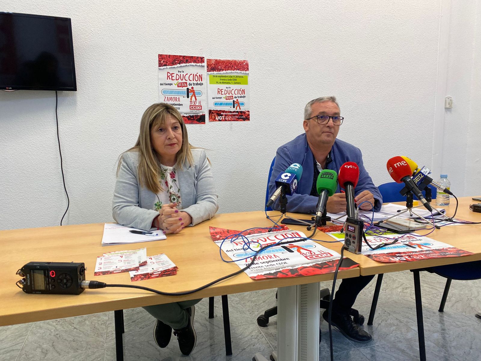 CCOO y UGT arrancan las movilizaciones en Zamora por la reducción de jornada laboral