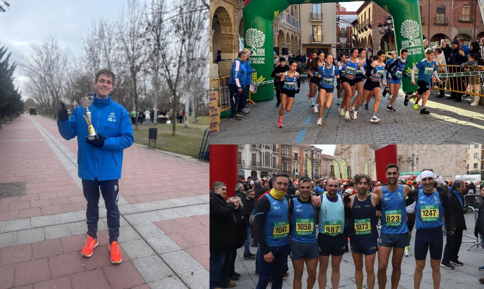 Miembros del Club Benavente Atletismo en distintas competiciones