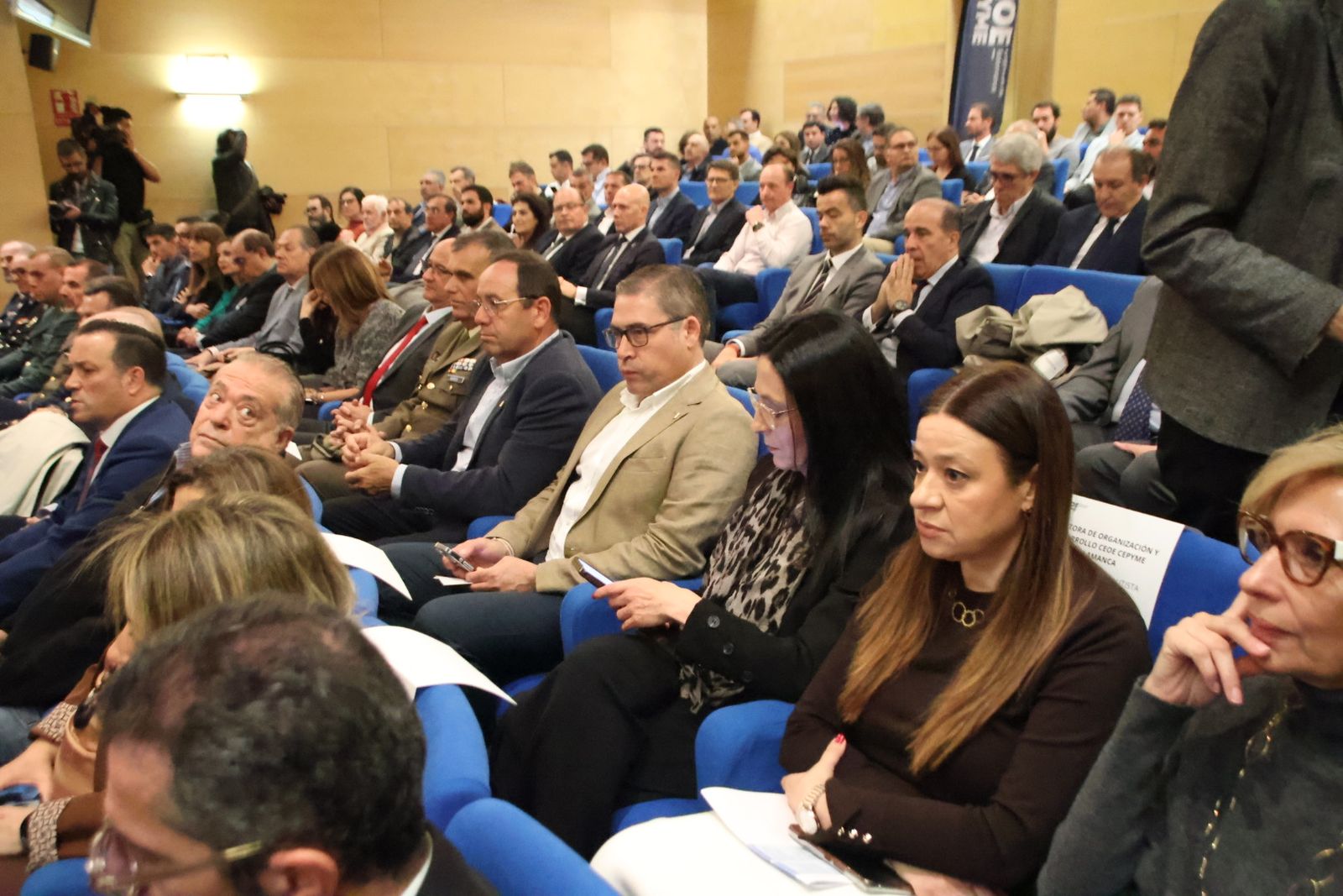 Acto institucional de la unidad empresarial en Salamanca.