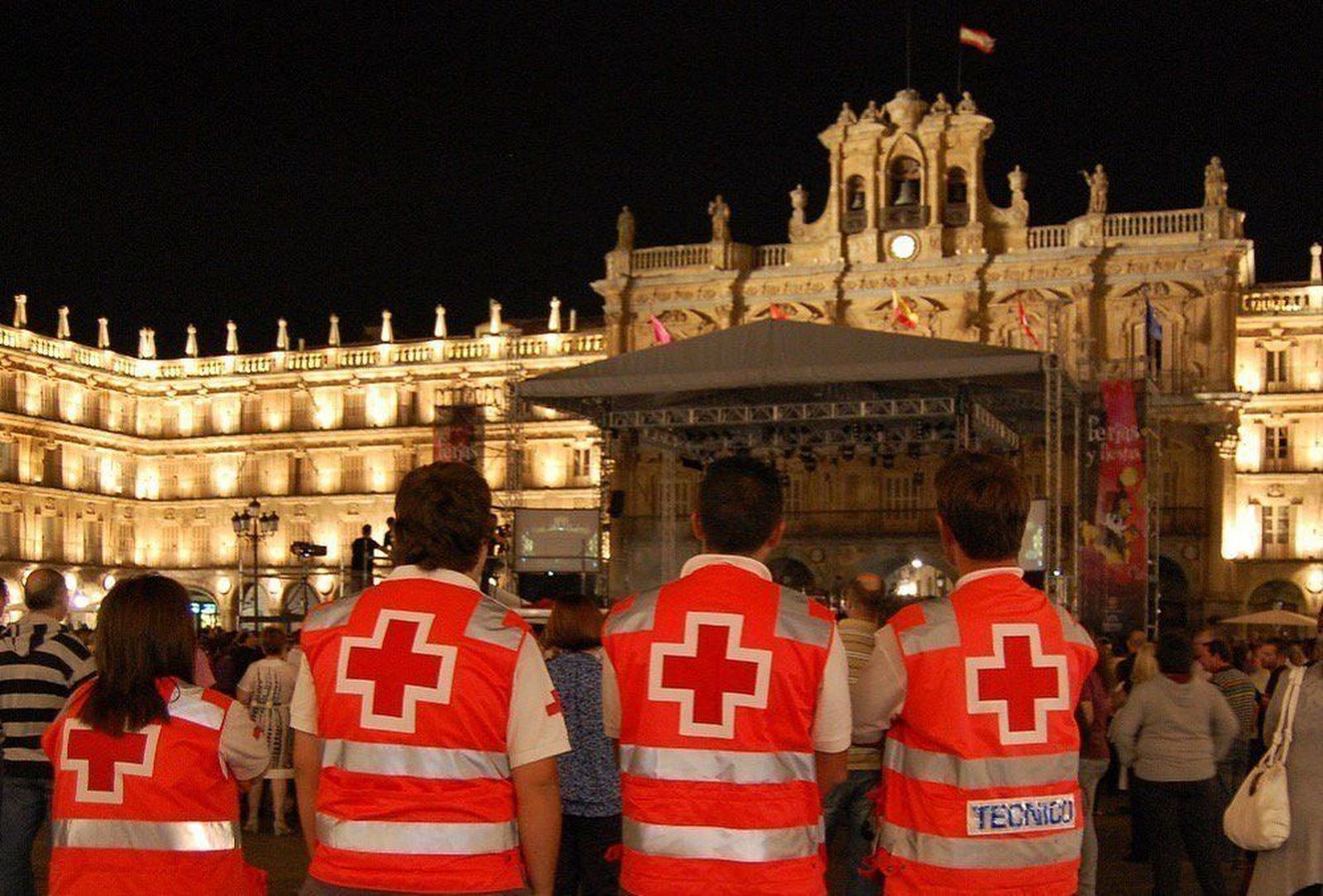 Puesto de socorro y emergencia en el pasaje de la Caja de Ahorros
