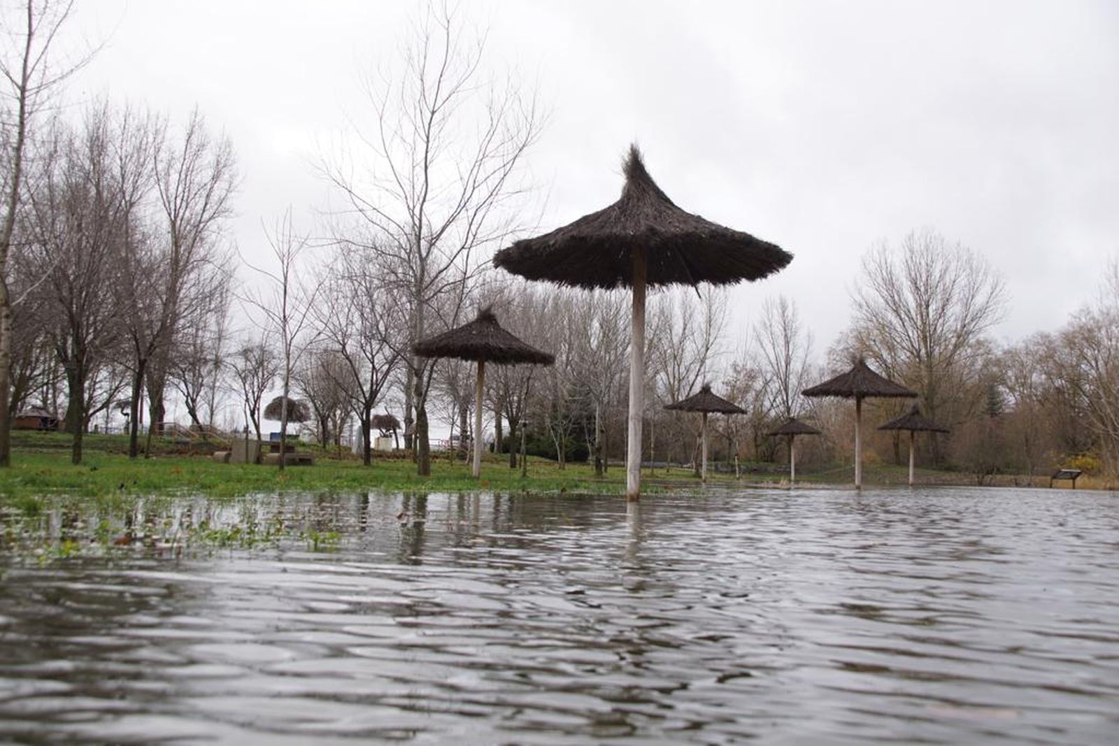 Caudal a su paso por las playas de Alba. Fotos: Juanes
