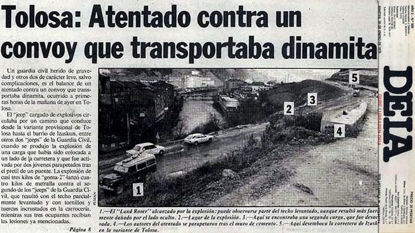 2013 03 20 Atentado Tolosa Guardia Odriozola Aguirre