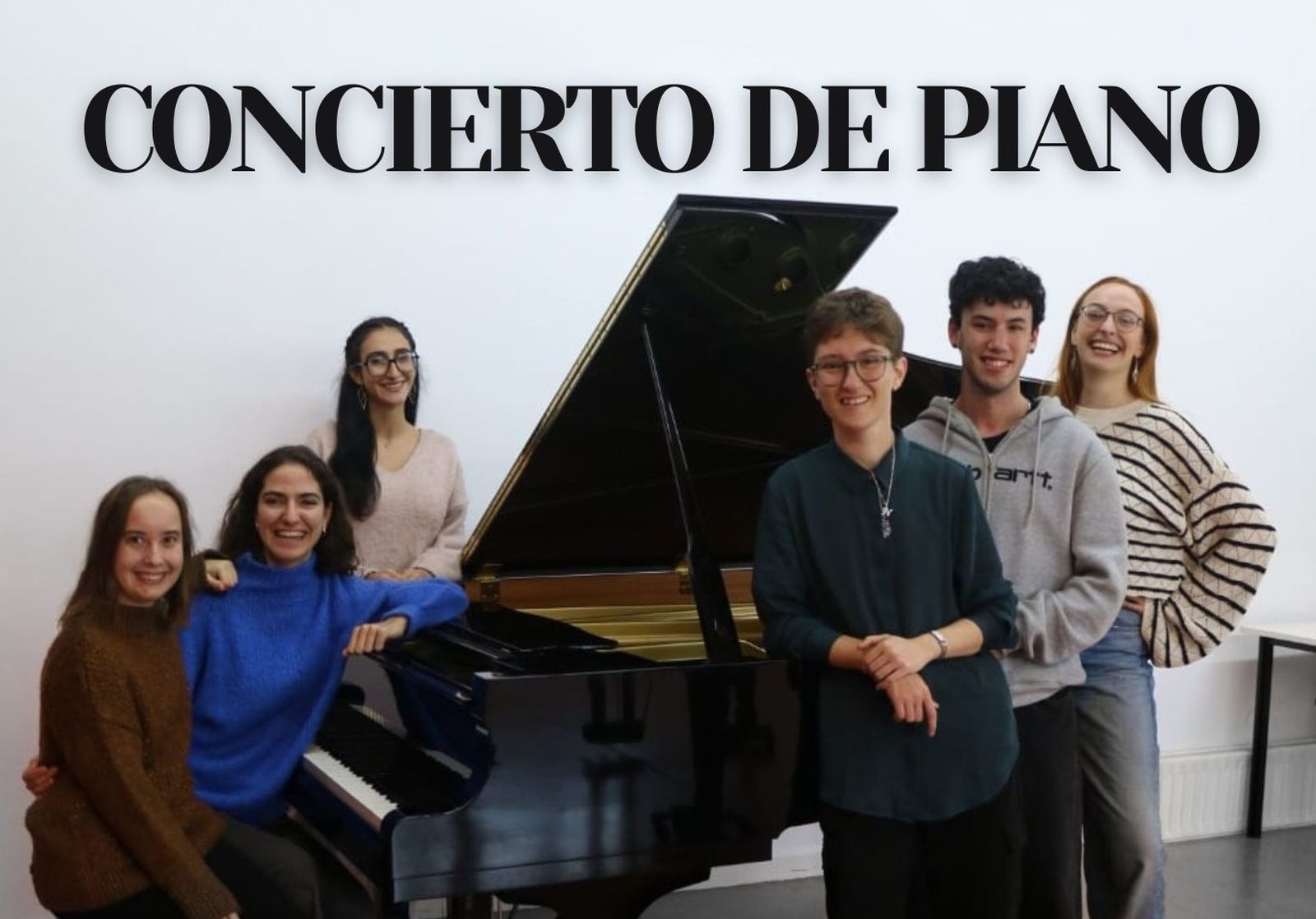 Cartel Concierto de piano alumnos Ciudad Rodrigo