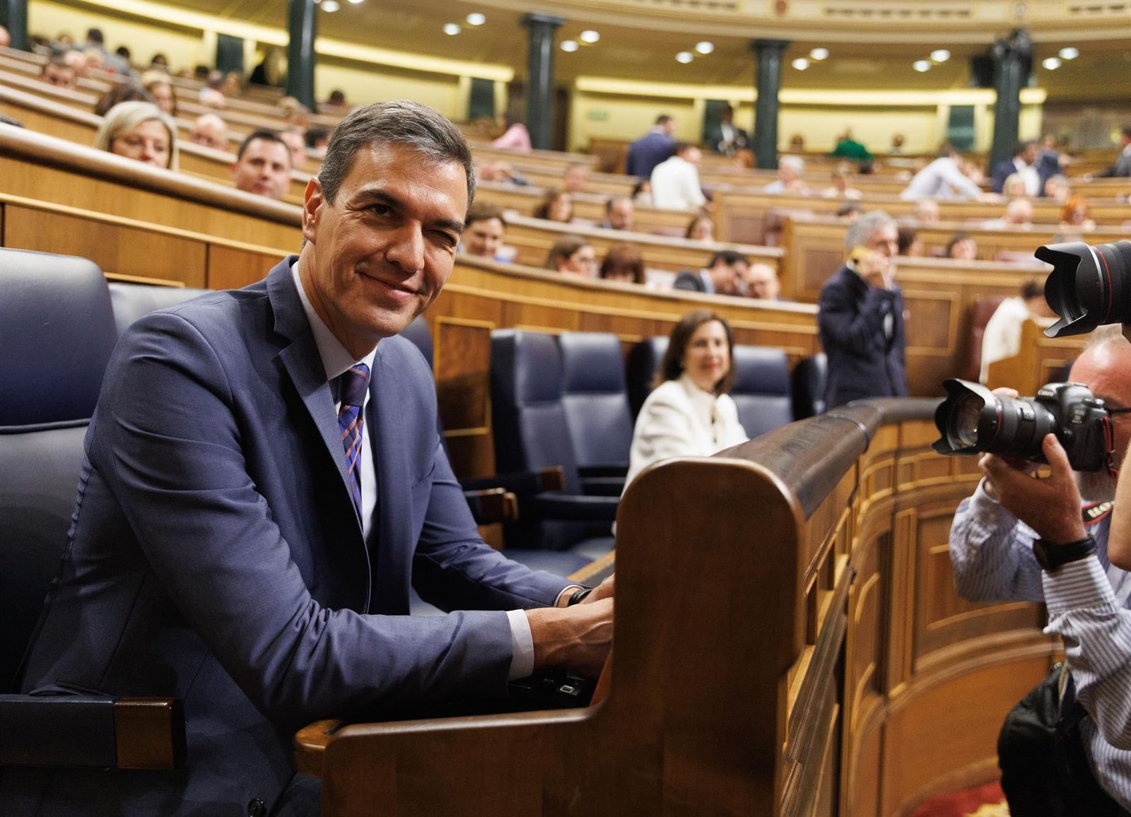 El presidente del Gobierno en funciones, Pedro Sánchez, en un peno del Congreso - Eduardo Parra - Europa Press - Archivo