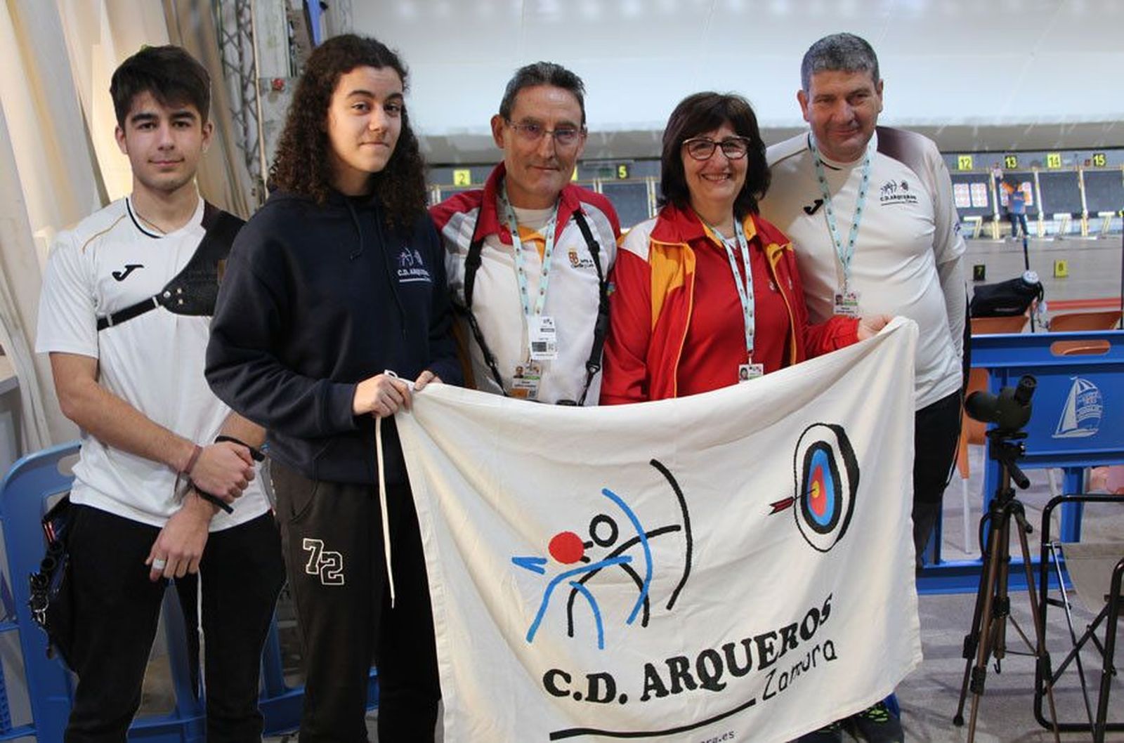 Deportistas zamoranos en el campeonato de España.