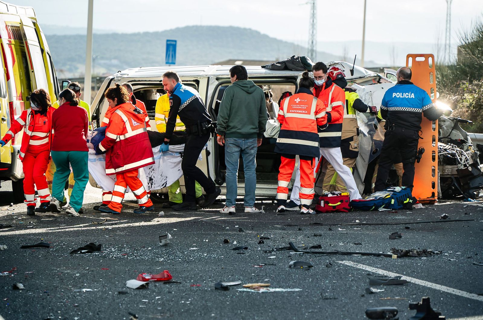 Varios heridos graves en un accidente en la A-62, en Ciudad Rodrigo